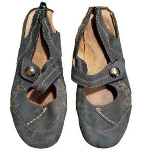 Padders The Natura Collection Sultana Leather Sandals Blue Women's 8.5 Pre-owned